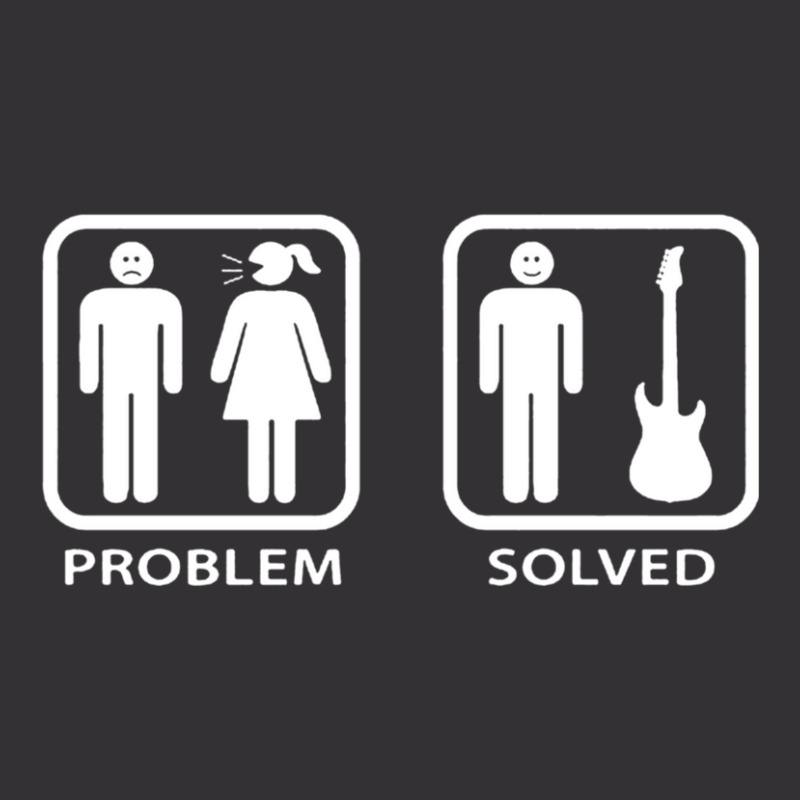 Problem Solved Guitar Mens Funny Electric Acoustic Bass Player Strings Vintage Short | Artistshot