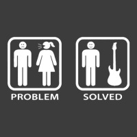 Problem Solved Guitar Mens Funny Electric Acoustic Bass Player Strings Men's Polo Shirt | Artistshot