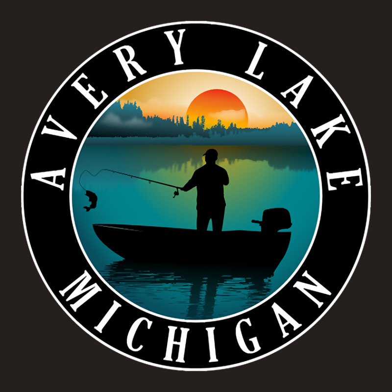 Avery Lake Fishing Michigan Sunset Tank Top by fencingderby989 | Artistshot