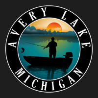 Avery Lake Fishing Michigan Sunset Classic T-shirt | Artistshot