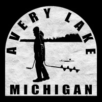 Avery Lake Ice Fishing Michigan Youth Zipper Hoodie | Artistshot