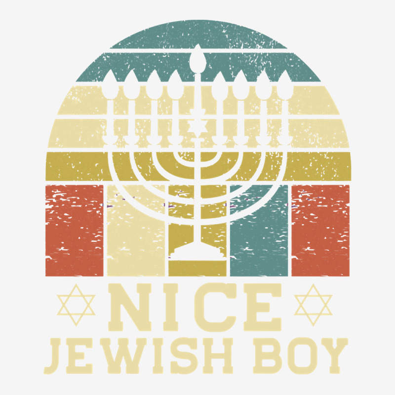 Nice Jewish Boy Cool Chanukah Funny Ugly Hanukkah Sweater Pullover Hoo Portrait Canvas Print | Artistshot