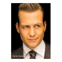 Harvey Specter Suits Classic Painting Poster Poster Blue (1) Zipper Hoodie | Artistshot