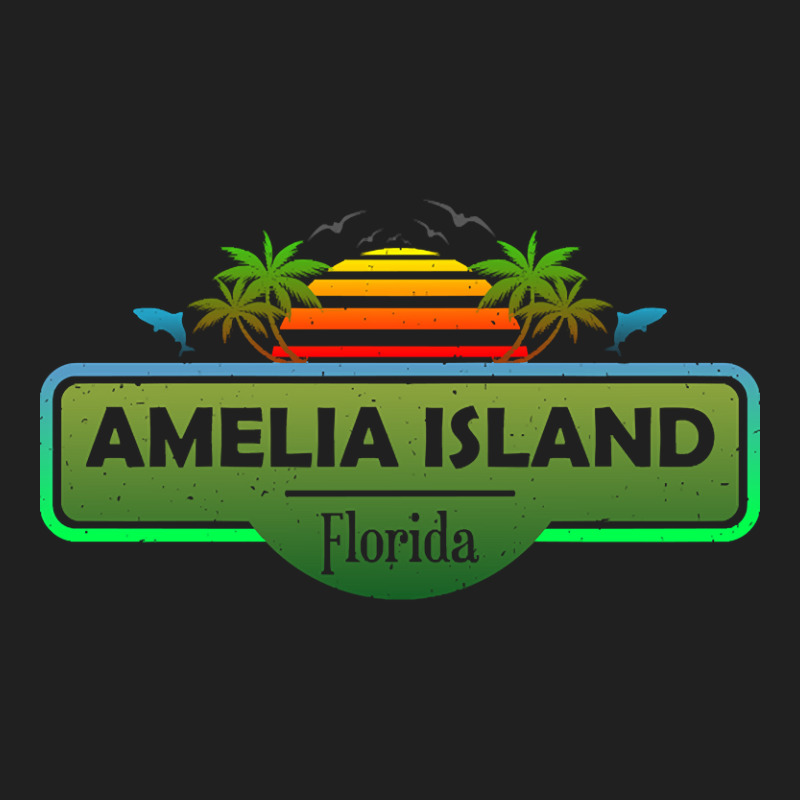 Amelia Island Beach Florida, Tropical Palm Trees Sunset - Summer-6a6cw Ladies Polo Shirt by Binzdodi | Artistshot