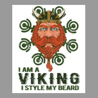 I Am A Viking Style My Beard  Blue 70s Graphic T-shirt | Artistshot