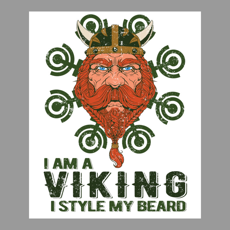 I Am A Viking Style My Beard  Blue 70s Graphic T-shirt | Artistshot