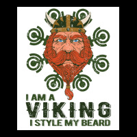 I Am A Viking Style My Beard  Blue 70s Men's Long Sleeve Pajama Set | Artistshot