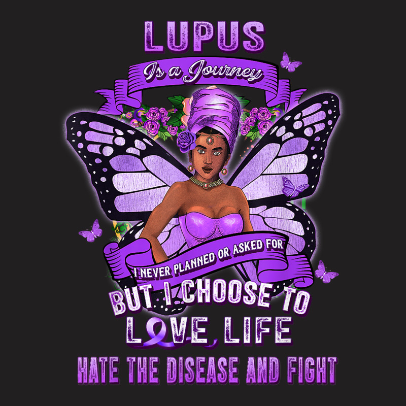 Lupus Awareness African American Warrior Purple Ribbon Women T Shirt T-shirt | Artistshot