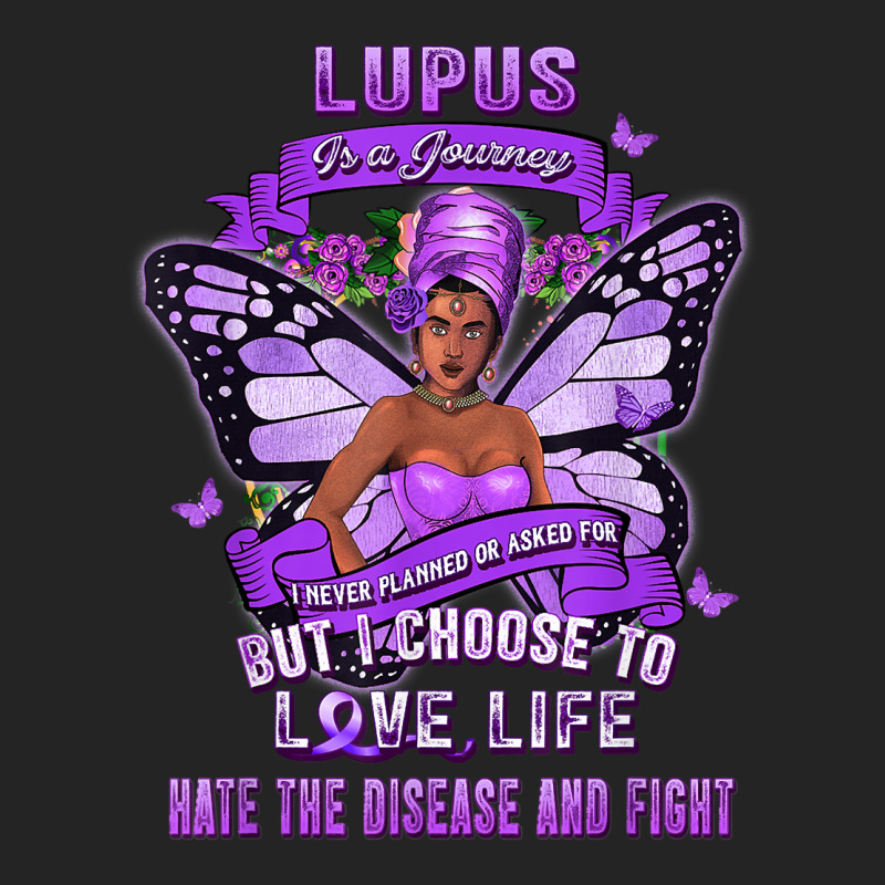 Lupus Awareness African American Warrior Purple Ribbon Women T Shirt 3/4 Sleeve Shirt | Artistshot