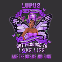 Lupus Awareness African American Warrior Purple Ribbon Women T Shirt Vintage Short | Artistshot