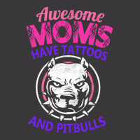 Awesome Moms Have Tattoos And Pitbulls Mother's Day Ladies Curvy T-shirt | Artistshot