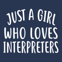 Just A Girl Who Loves Interpreters  For Interpreter Men Denim Jacket | Artistshot