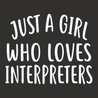 Just A Girl Who Loves Interpreters  For Interpreter Champion Hoodie | Artistshot