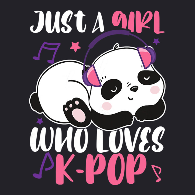 Just A Girl Who Loves Kpop Panda Unisex Sherpa-lined Denim Jacket | Artistshot