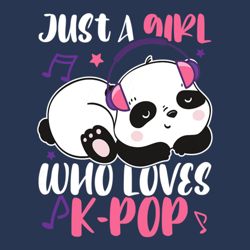 Just A Girl Who Loves Kpop Panda Men Denim Jacket | Artistshot