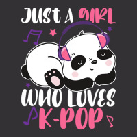 Just A Girl Who Loves Kpop Panda Vintage Hoodie | Artistshot