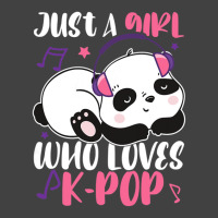 Just A Girl Who Loves Kpop Panda Vintage T-shirt | Artistshot