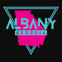 Albany Georgia Retro Vintage Triangle Ga Crop Top | Artistshot