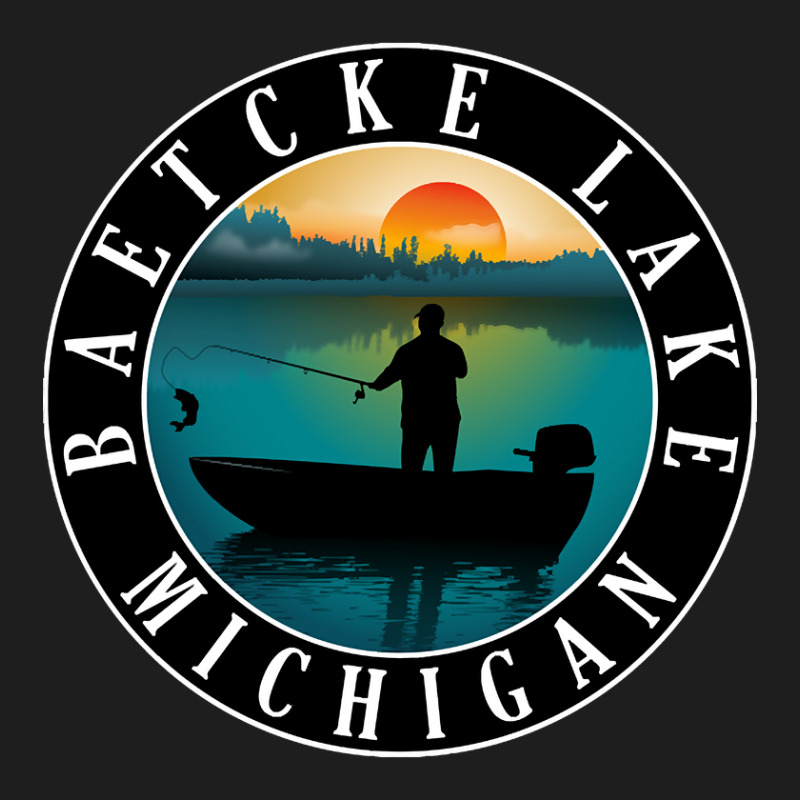 Baetcke Lake Fishing Michigan Sunset Classic T-shirt | Artistshot