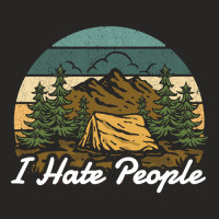 I Hate People Camping Alone Ladies Fitted T-shirt | Artistshot