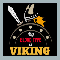 My Blood Type Is Viking With Sword And Shield Gift Idea  Travel Unisex Sherpa-lined Denim Jacket | Artistshot