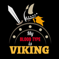 My Blood Type Is Viking With Sword And Shield Gift Idea  Travel Lightweight Hoodie | Artistshot