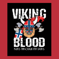 Viking Blood Runs Through My Veins Norwegian Flag Scandinavian Helmet Bucket Hat | Artistshot