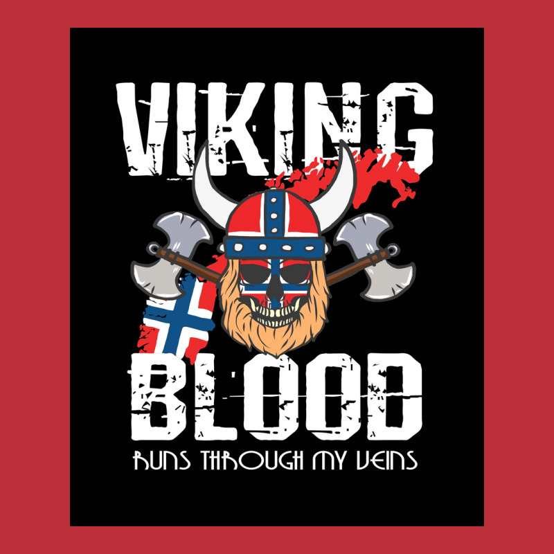 Viking Blood Runs Through My Veins Norwegian Flag Scandinavian Helmet Bucket Hat | Artistshot