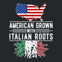 American Grown Italian Roots Pride Italy Crewneck Sweatshirt | Artistshot