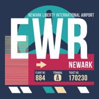 Newark, New Jersey (ewr) Airport Code Baggage Tag Men Denim Jacket | Artistshot