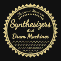 Synthesizers And Drum Machines Fan Round Patch | Artistshot