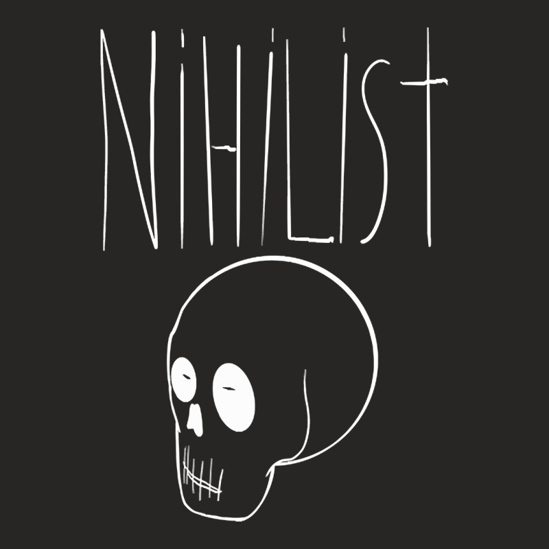 Nihilist (white) Ladies Fitted T-Shirt by yammerbetween10 | Artistshot