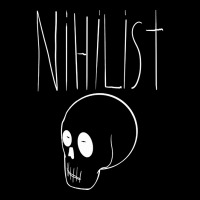 Nihilist (white) Cropped Hoodie | Artistshot