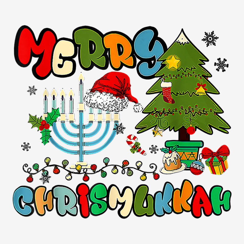 Merry Chrismukkah Hanukkah Jewish Chanukah Menorah Family T Shirt Ornament | Artistshot