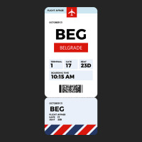 Belgrade Boarding Pass Unisex Hoodie | Artistshot