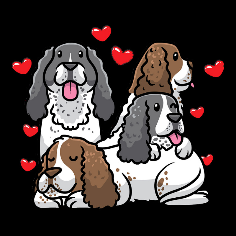 English Springer Spaniel T  Shirt English Springer Spaniel Dog Heart M Fleece Short | Artistshot