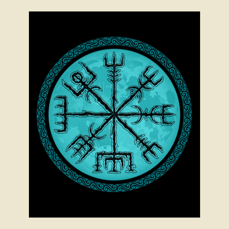 Vegvisir Viking Rune Viking Mythology  70s Cropped Hoodie by dummearleyj | Artistshot