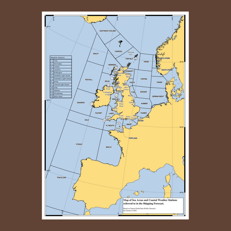 Uk Shipping Forecast Map  Nostalgia 80s Cute T-shirt | Artistshot