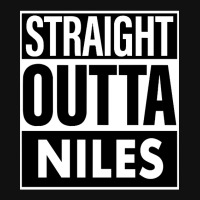 Niles Name Straight Outta Niles Graphic T-shirt | Artistshot