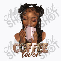 Coffee Lover Afro Woman T-shirt | Artistshot