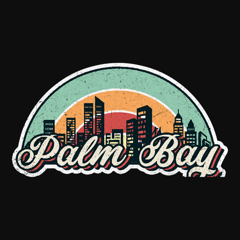 Palm Bay City Retro Crop Top by cubicgetting01 | Artistshot