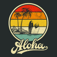 Aloha Hawaii Hawaiian For Boys Girls Palm Tree Surf Women's Triblend Scoop T-shirt | Artistshot