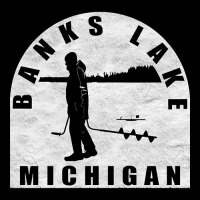 Banks Lake Ice Fishing Michigan Adjustable Cap | Artistshot