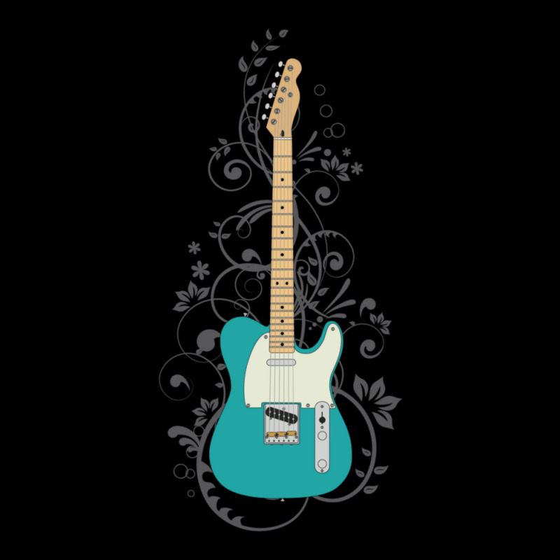 Teal Tstyle Electric Guitar Flowering Vines Adjustable Cap | Artistshot