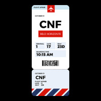 Belo Horizonte Boarding Pass Pocket T-shirt | Artistshot