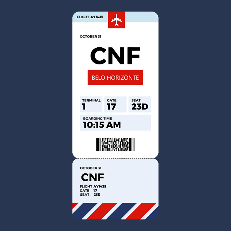 Belo Horizonte Boarding Pass Men Denim Jacket | Artistshot