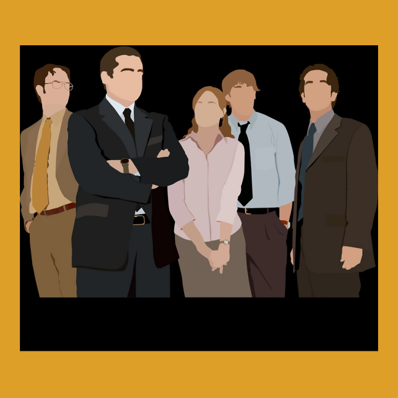 The Office Cast Sticker Poster Red (1) T-shirt | Artistshot