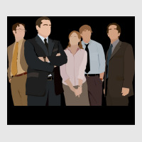 The Office Cast Sticker Poster Red (1) Hoodie & Jogger Set | Artistshot