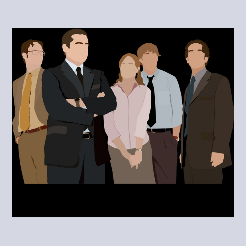 The Office Cast Sticker Poster Red (1) Fleece Short | Artistshot