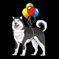 Funny T  Shirt Alaskan Malamute Dog With Ballons Funny Gift T  Shirt Toddler 3/4 Sleeve Tee | Artistshot